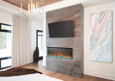 2 sided Electric fireplace